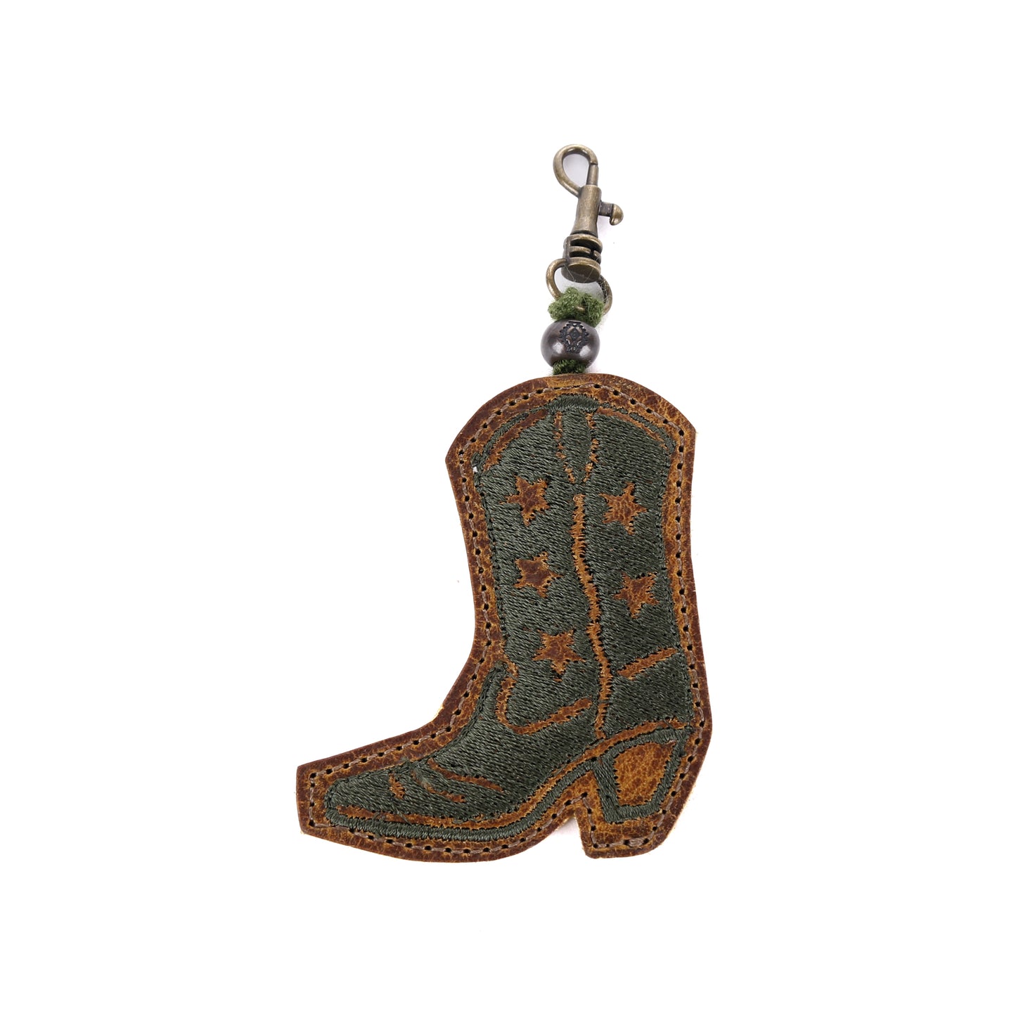 BOOT CHARM - EMBROIDERED LEATHER