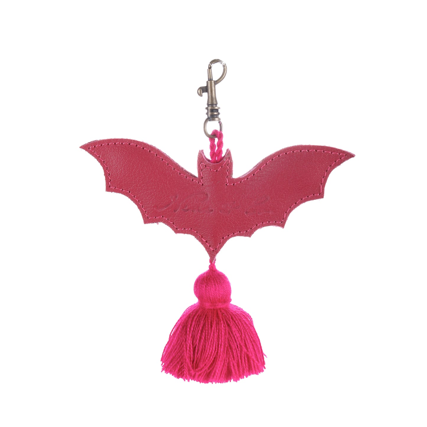 LEATHER BAT CHARM