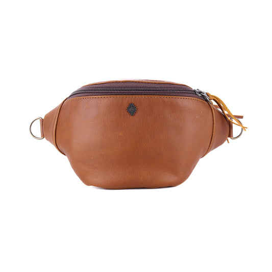 FANCY POUCH - FULL LEATHER - CAFE