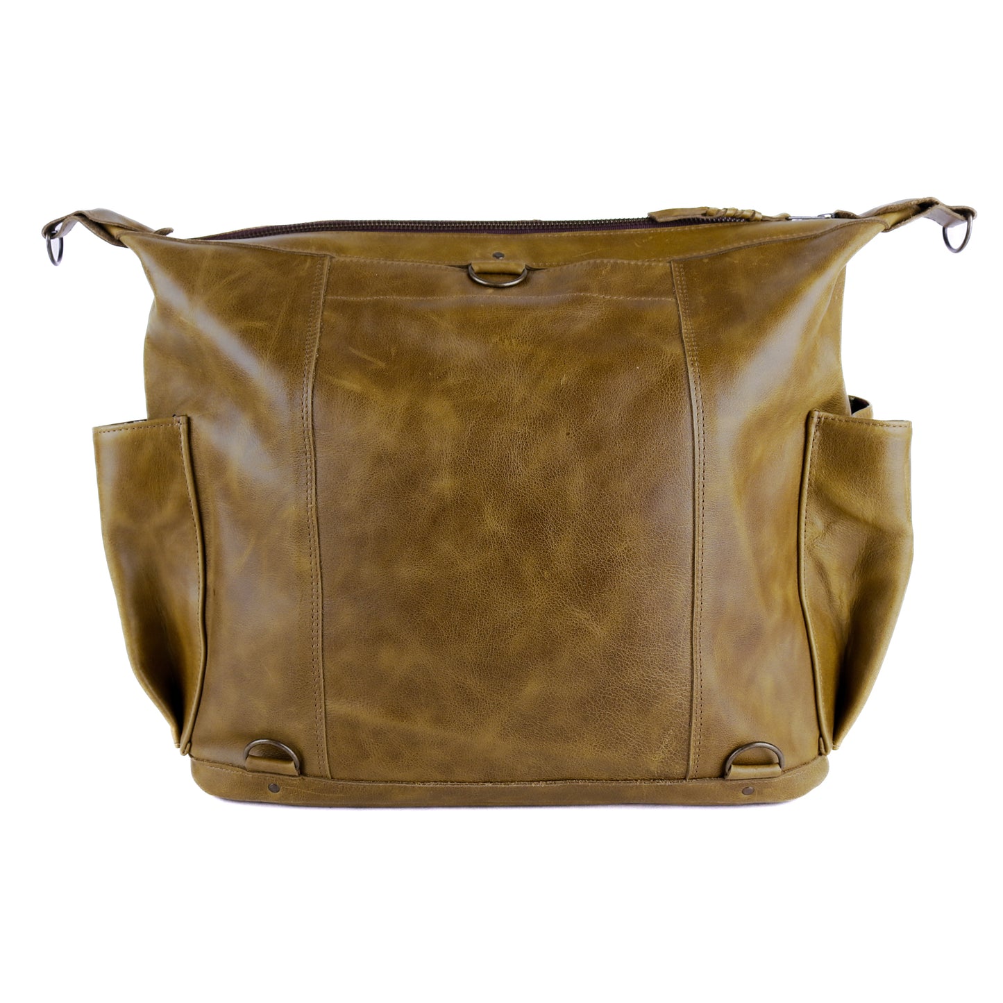 BEATRIZ CONVERTIBLE DAY BAG - FULL LEATHER - MOSS