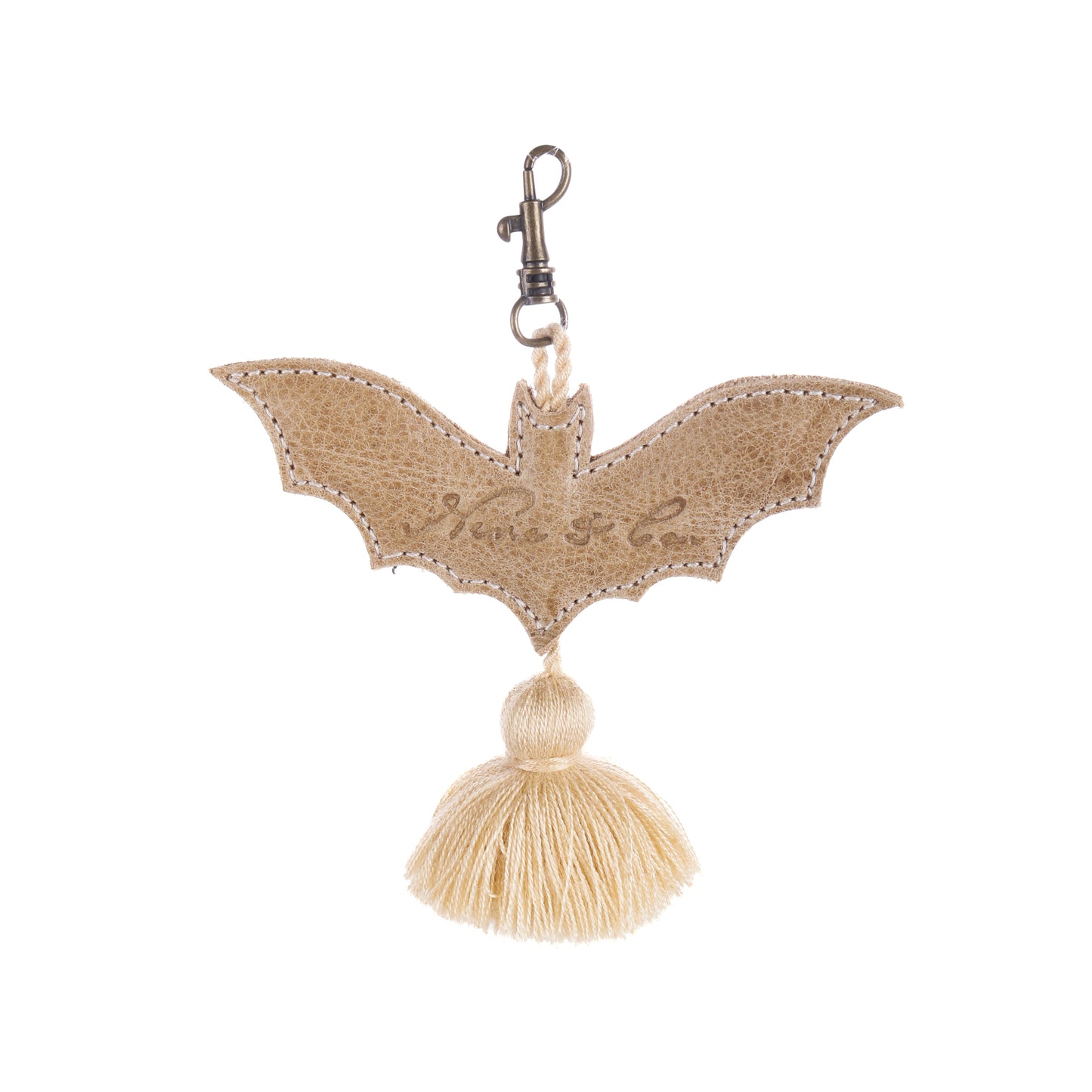 LEATHER BAT CHARM