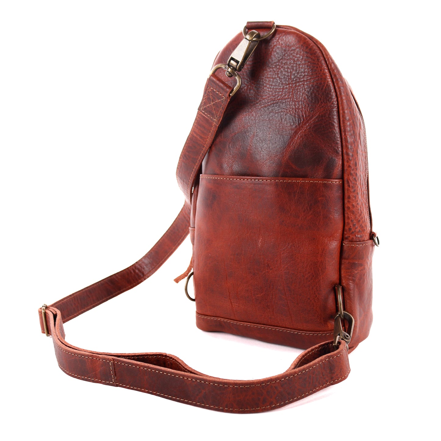 CROSSBODY SLING 2.0 - FULL LEATHER - COPPER