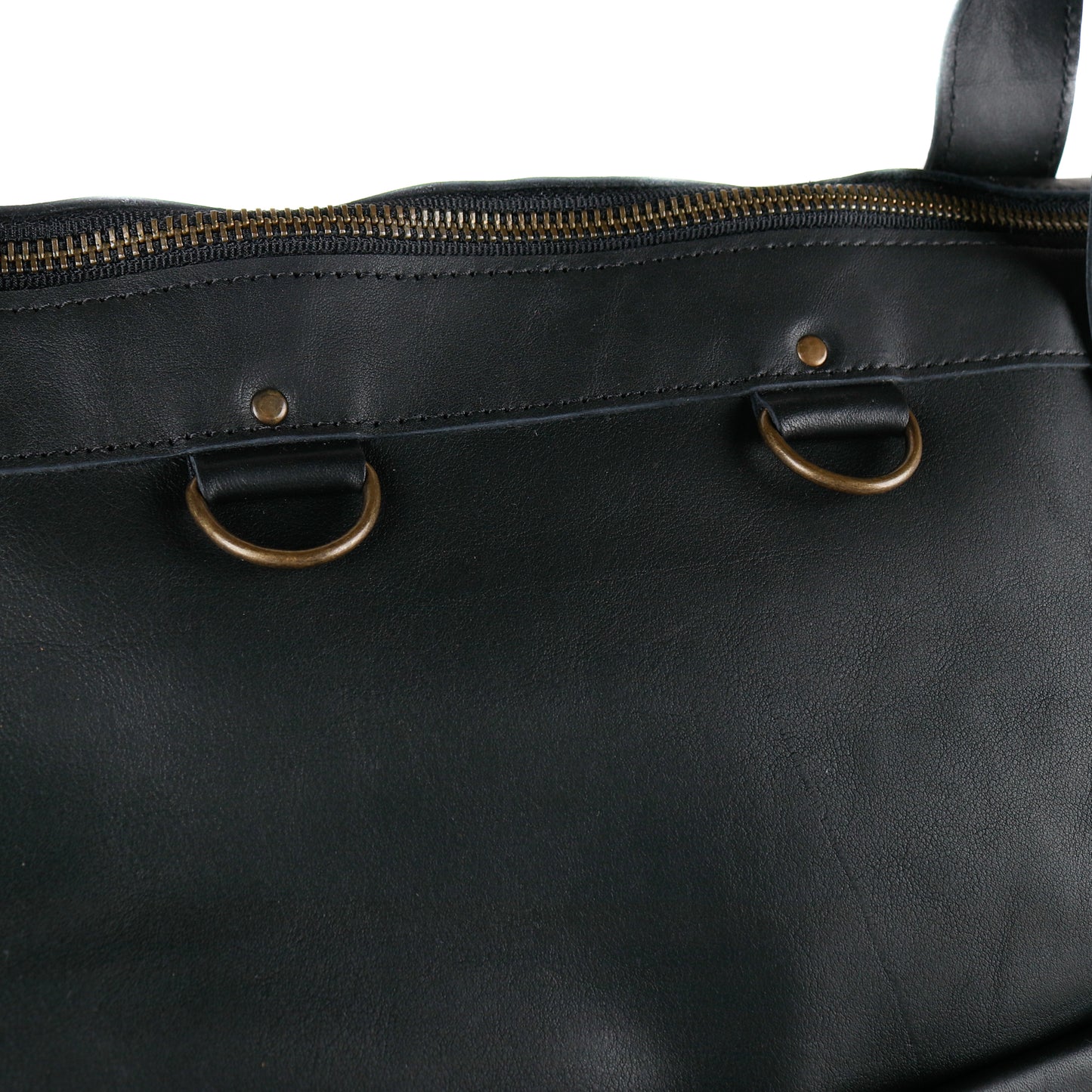 UPDATED PERFECT WEEKENDER - FULL LEATHER - BLACK