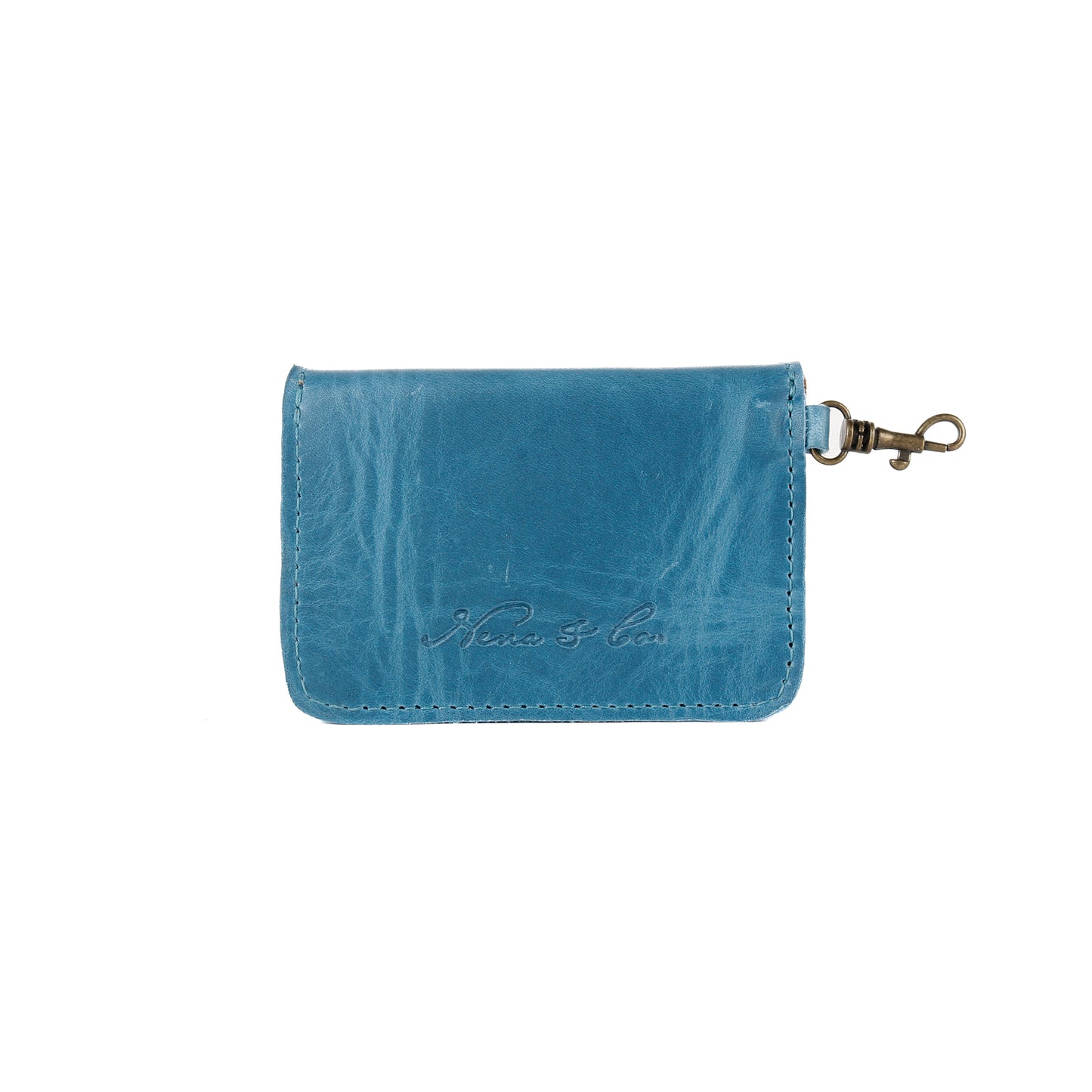 CARD CASE WITH CLASP - FULL LEATHER