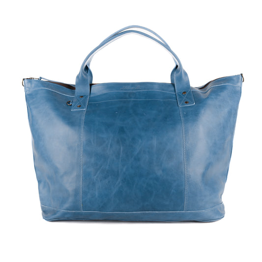 PERFECT WEEKENDER - FULL LEATHER - CERULEAN