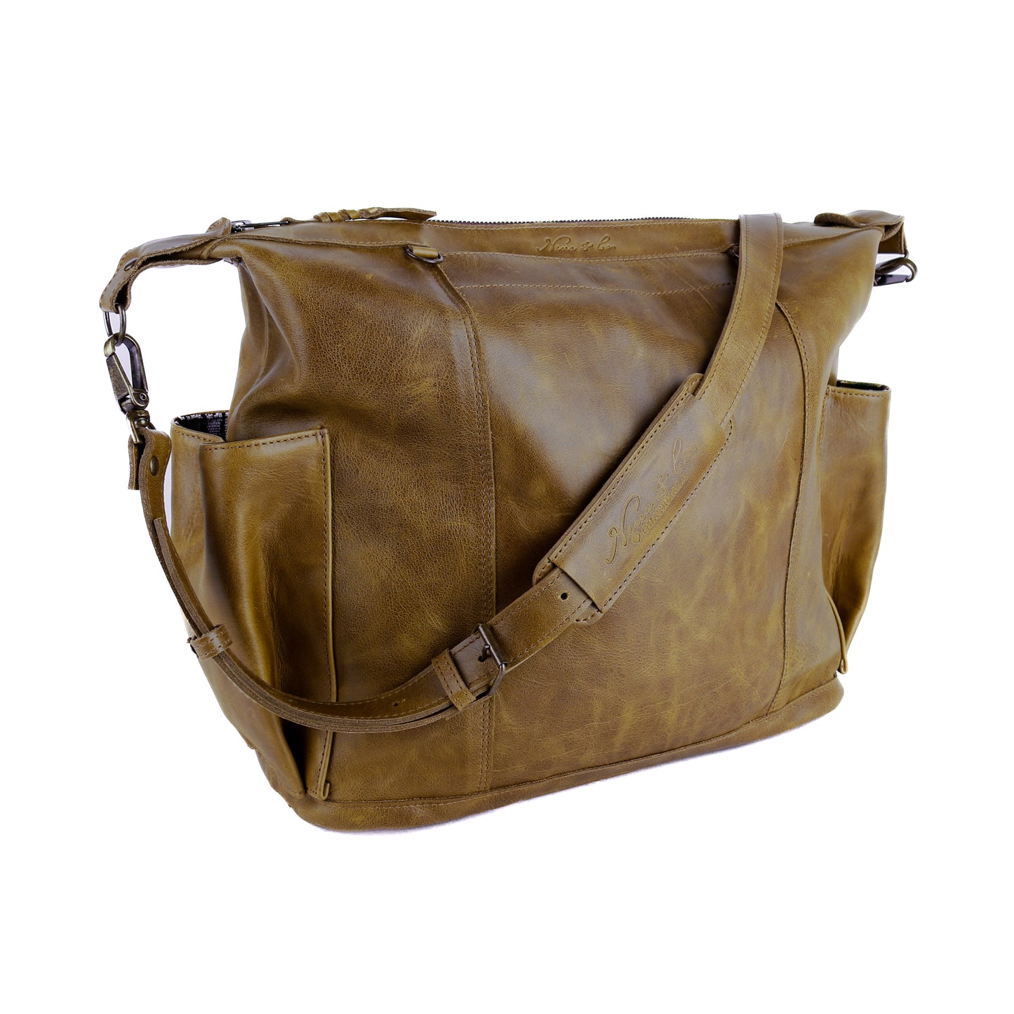 BEATRIZ CONVERTIBLE DAY BAG - FULL LEATHER - MOSS