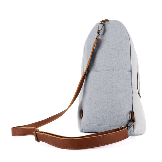 LARGE CROSSBODY SLING - DENIM - CAFE