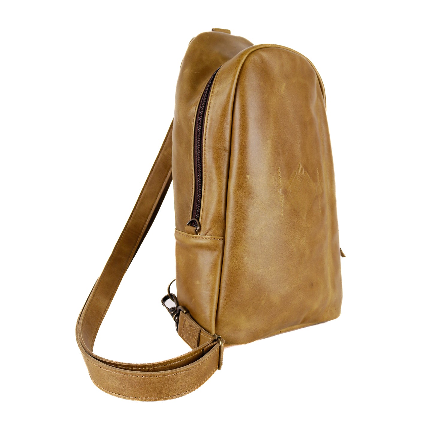 CROSSBODY SLING 2.0 - LARGE - FULL LEATHER - MOSS