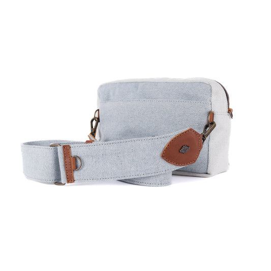 WANDER CROSSBODY BAG + STRAP SET - DENIM - CAFE