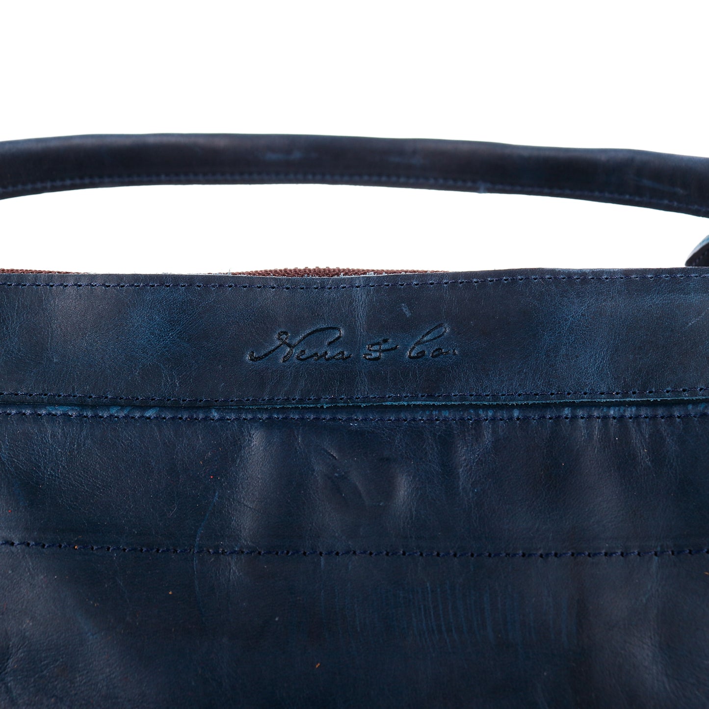 THE PERFECT WEEKENDER - FULL LEATHER - NAVY