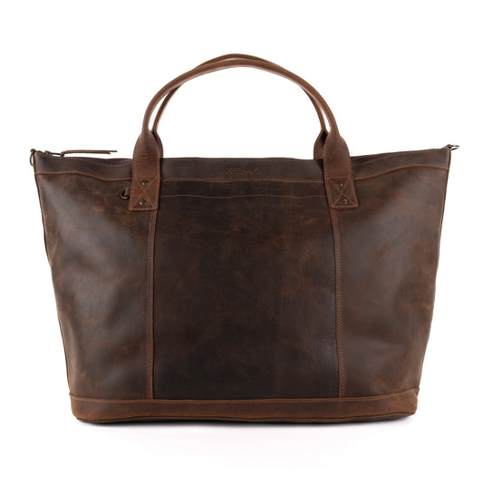 THE PERFECT WEEKENDER - FULL LEATHER - CHESTNUT