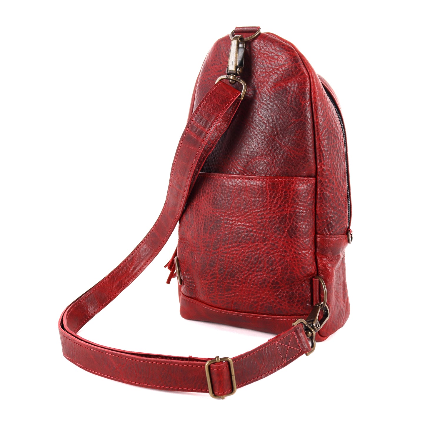 2.0 CROSSBODY SLING - FULL LEATHER - SAFFRON