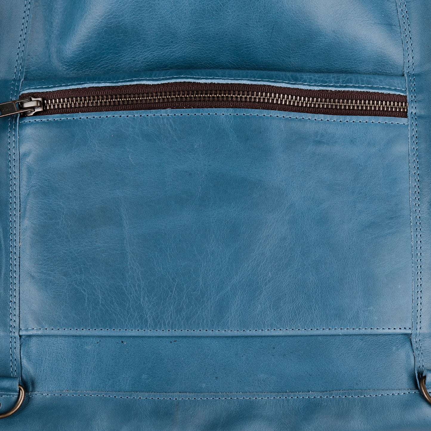 PERFECT WEEKENDER - FULL LEATHER - CERULEAN