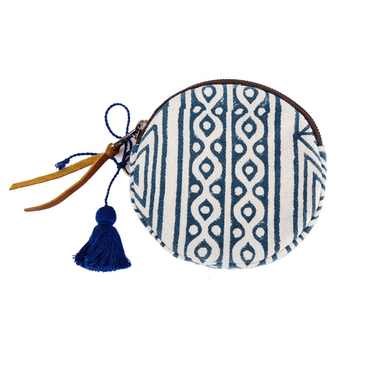 CIRCLE COIN PURSE - MUDCLOTH