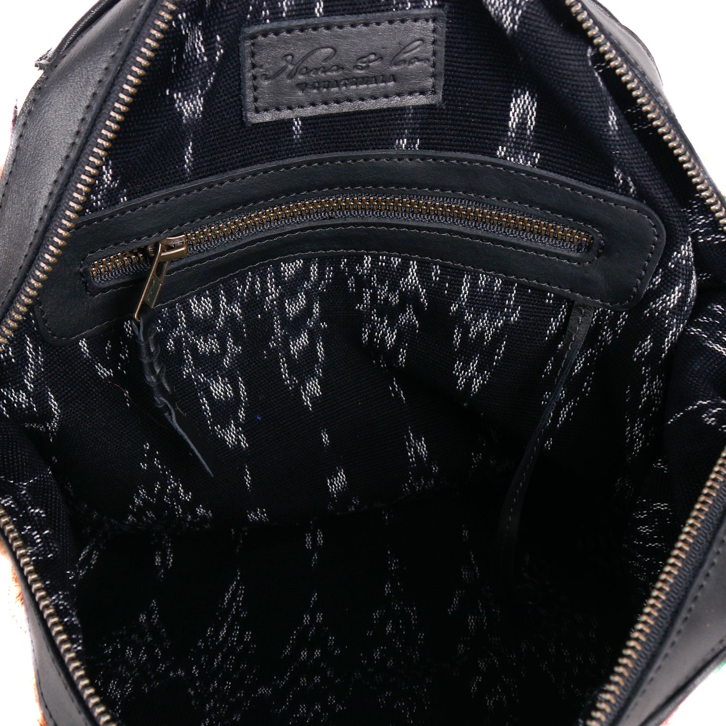 THE MEDIUM PERFECT BAG - OOAK HUIPIL - BLACK - NO. 12700