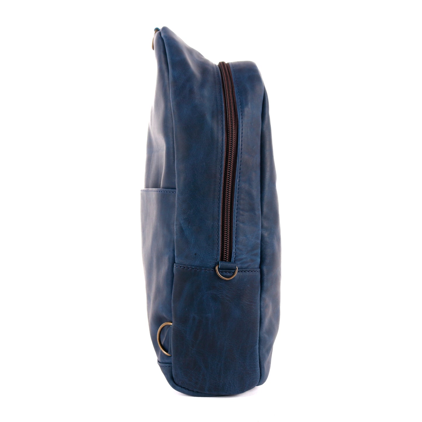 CROSSBODY SLING 2.0 - LARGE - FULL LEATHER - NAVY