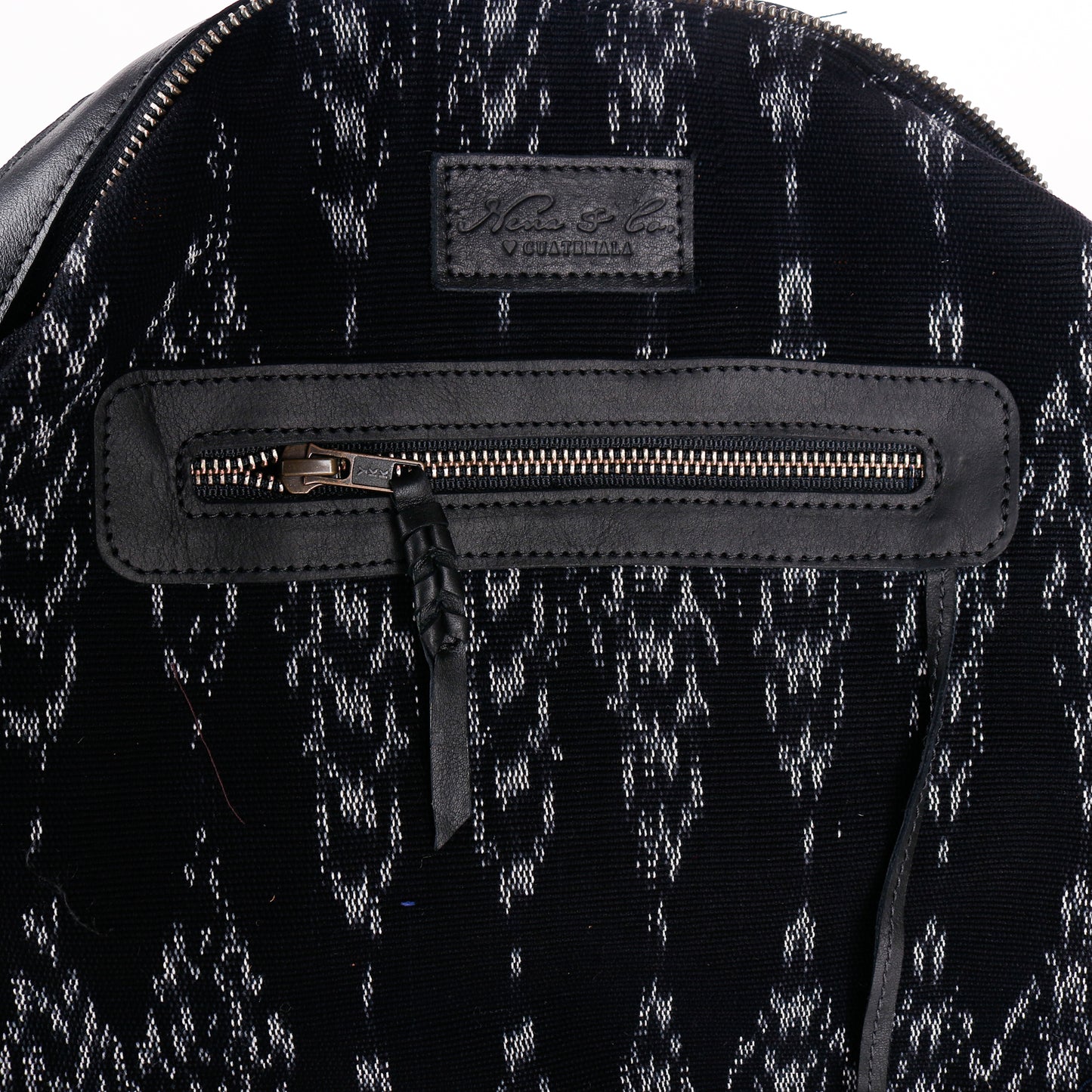 THE MEDIUM PERFECT BAG - OOAK HUIPIL - BLACK - NO. 12700