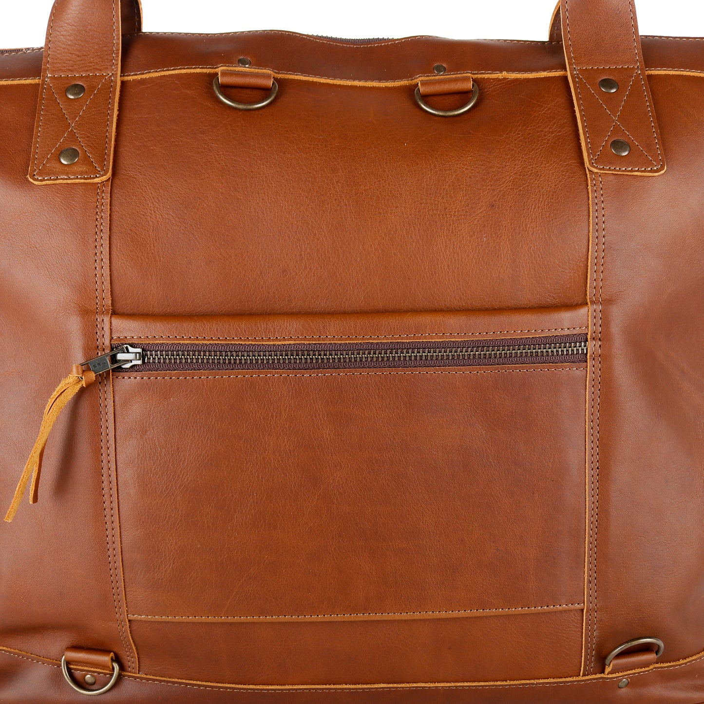 UPDATED PERFECT WEEKENDER - FULL LEATHER - CAFE