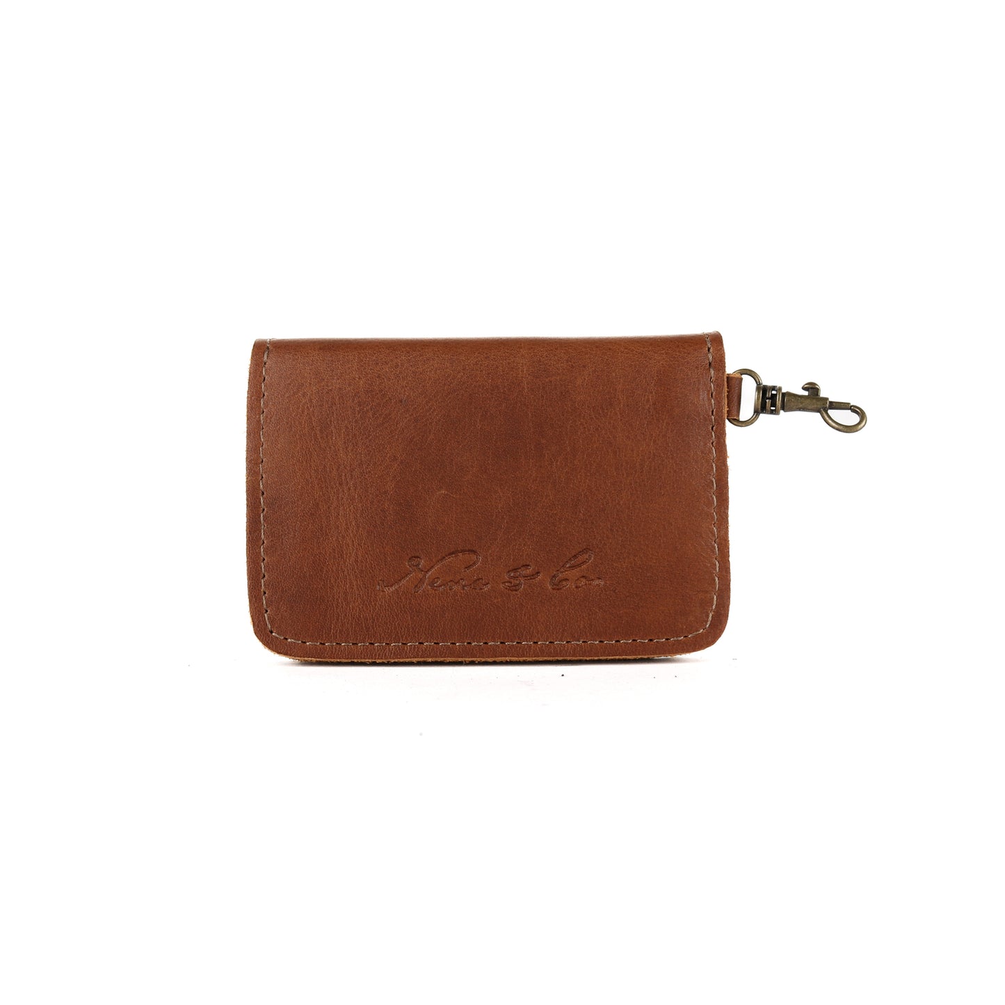 CARD CASE WITH CLASP - CORTE - CAFE - NO. 14532