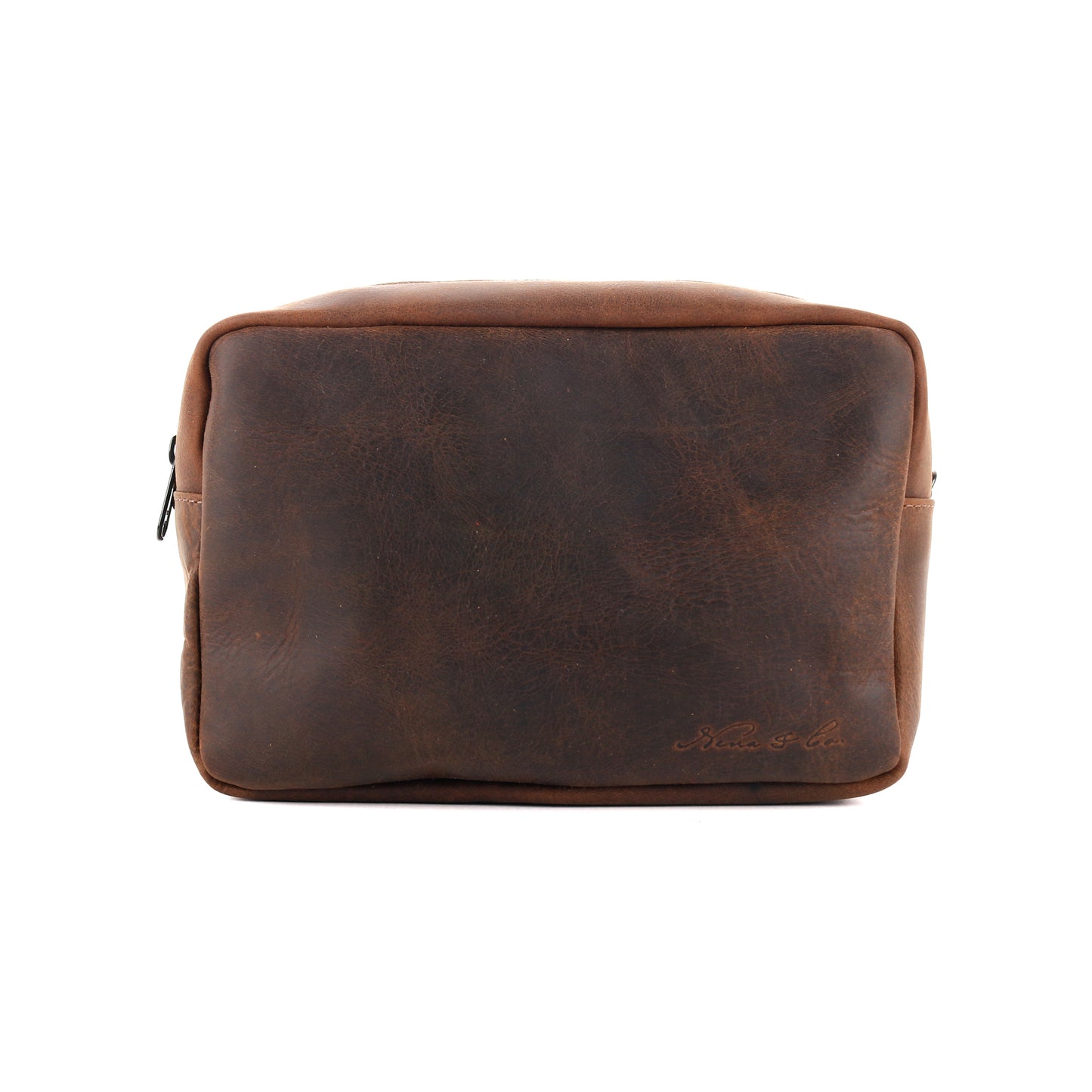 SMALL WET BAG - FULL LEATHER - CHESTNUT