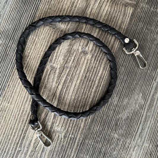 BARREL BRAIDED STRAP - BLACK