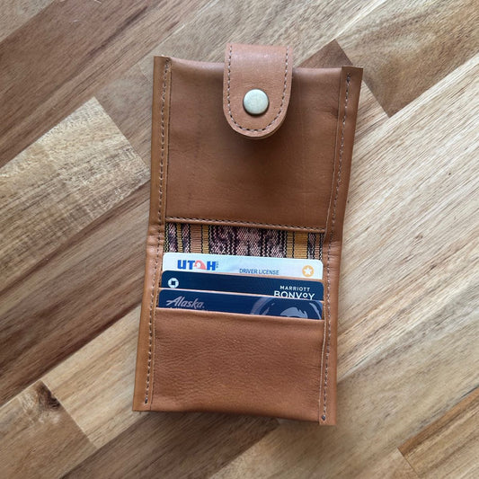 SQUARE MINI SNAP WALLET - BRANDIE