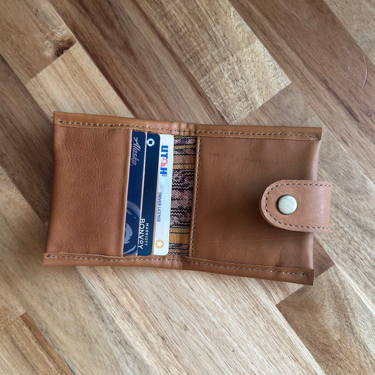 SQUARE MINI SNAP WALLET - BRANDIE