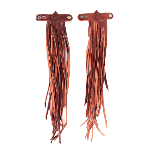 DIAMANTE FRINGE TASSEL - COPPER - SET OF 2