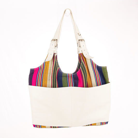 ALEJANDRA BAG - DUTCHESS - BONE LEATHER