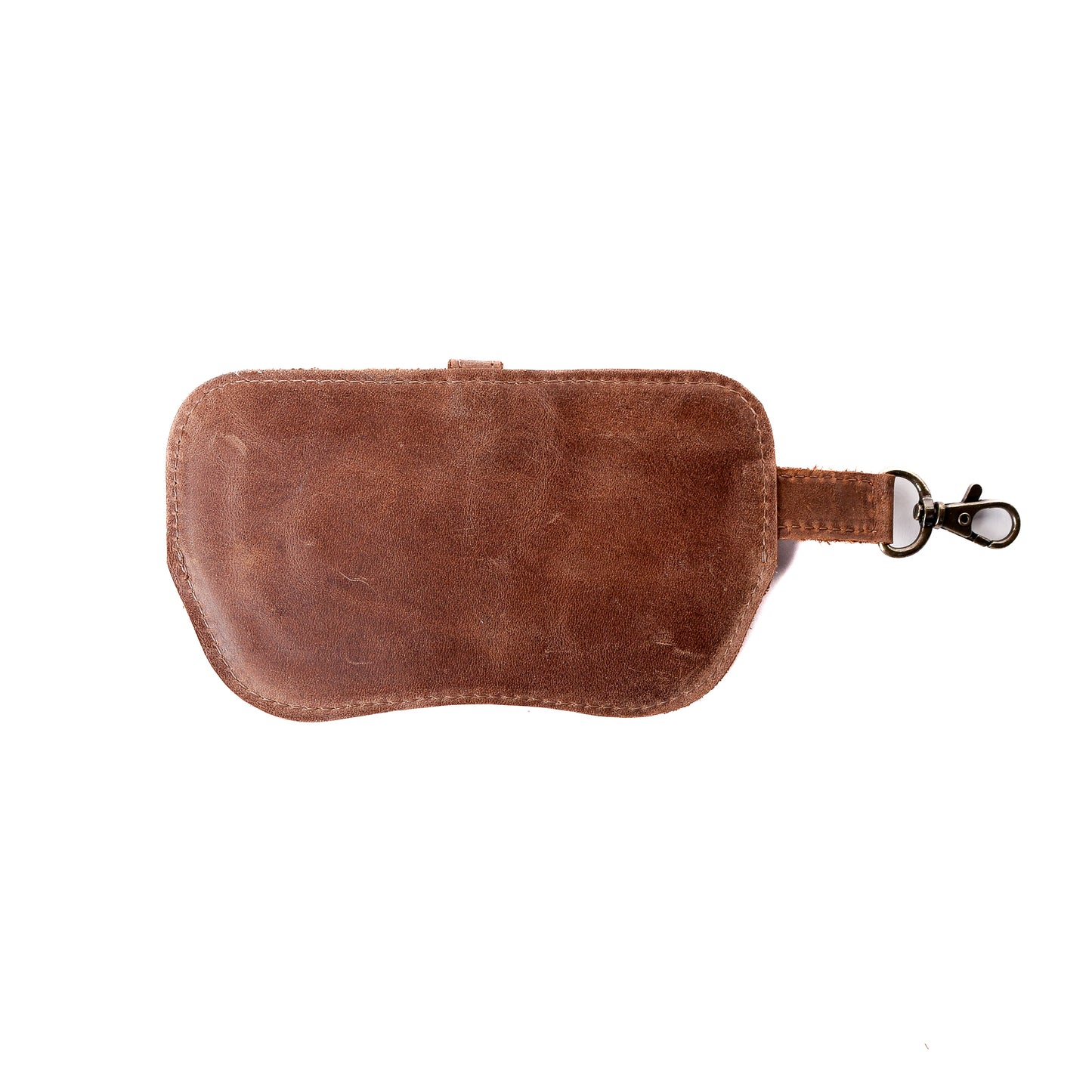 SUNGLASS SNAP CASE - FULL LEATHER - CAOBA