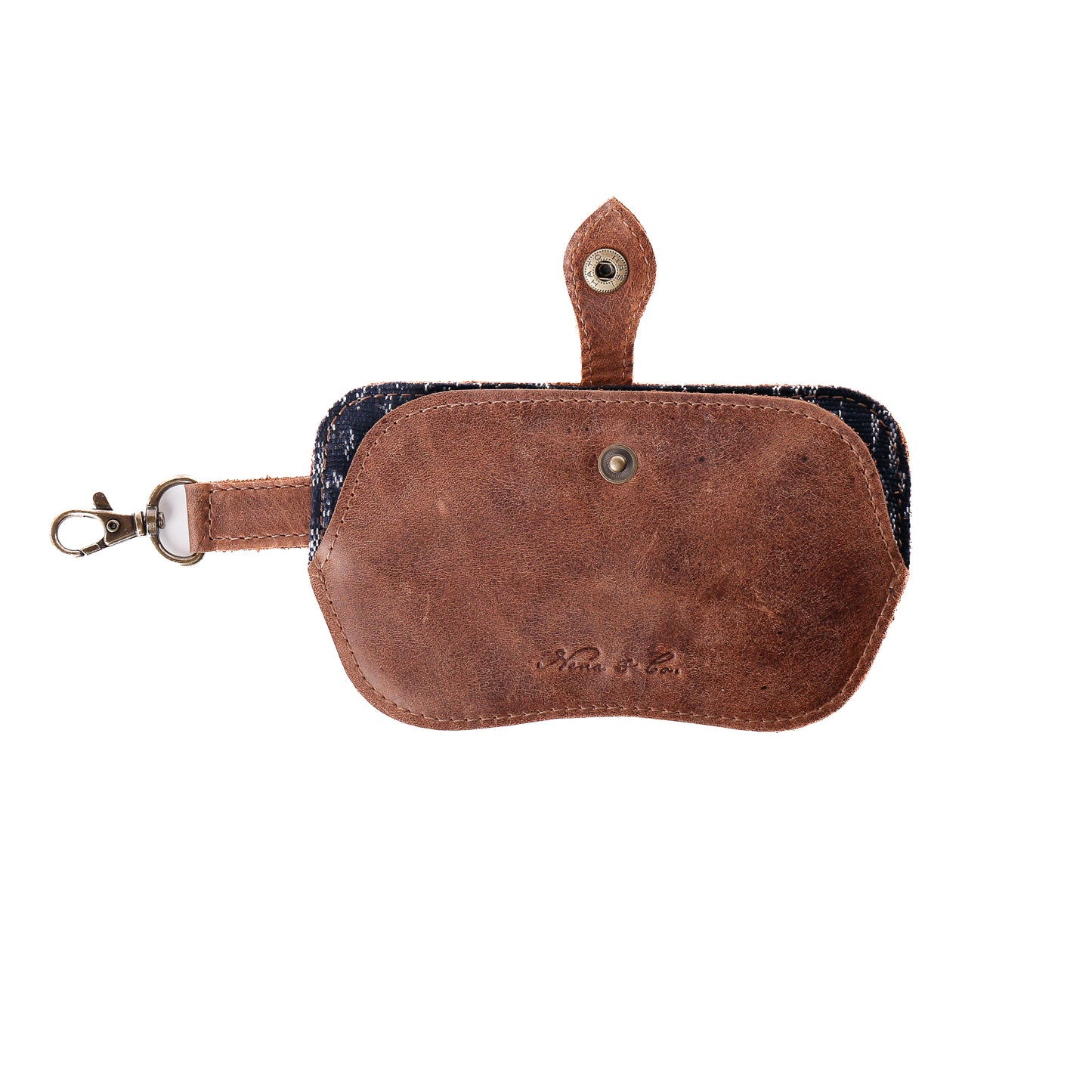 SUNGLASS SNAP CASE - FULL LEATHER - CAOBA