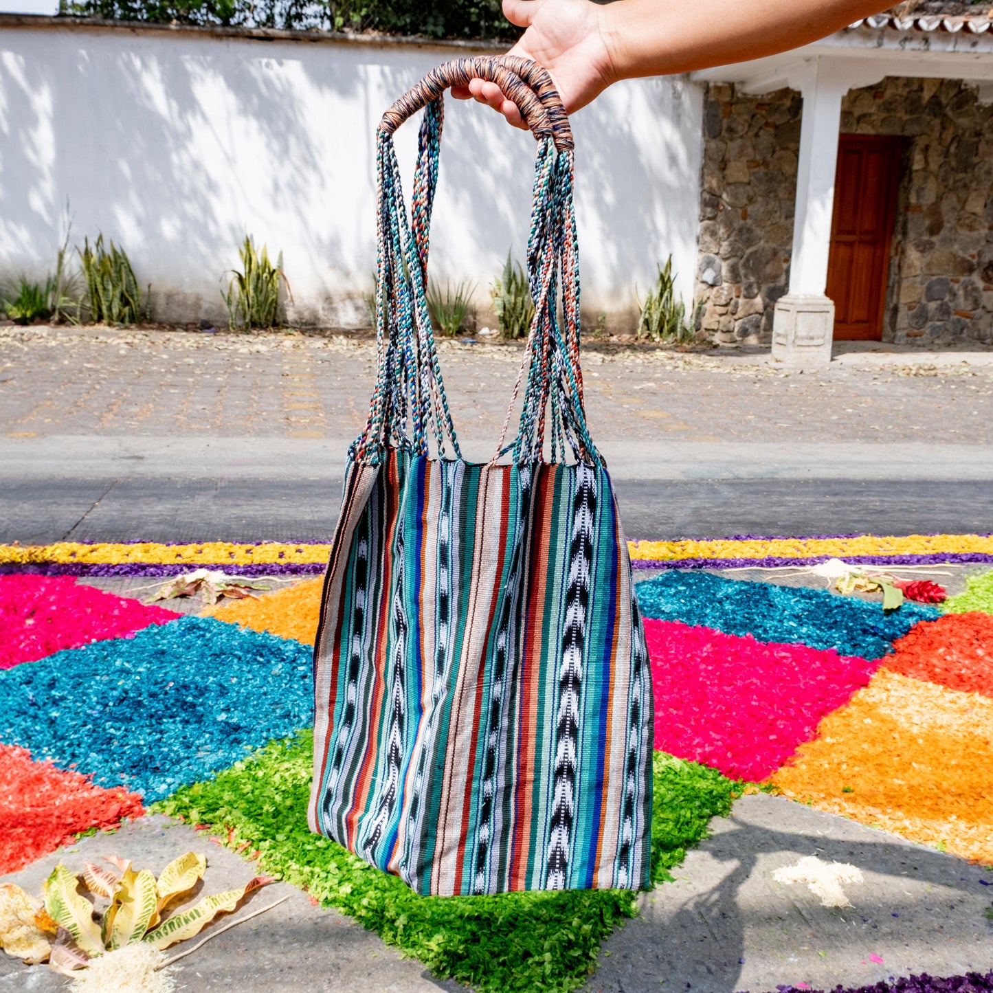 PANA MARKET TOTE - BLUE LAGOON