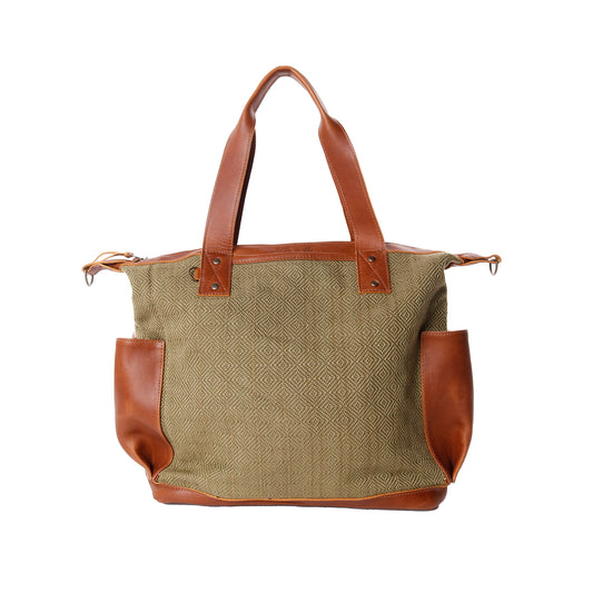 OG REVIVAL MEDIUM CONVERTIBLE DAY BAG - OLIVE SUNSET - CAFE