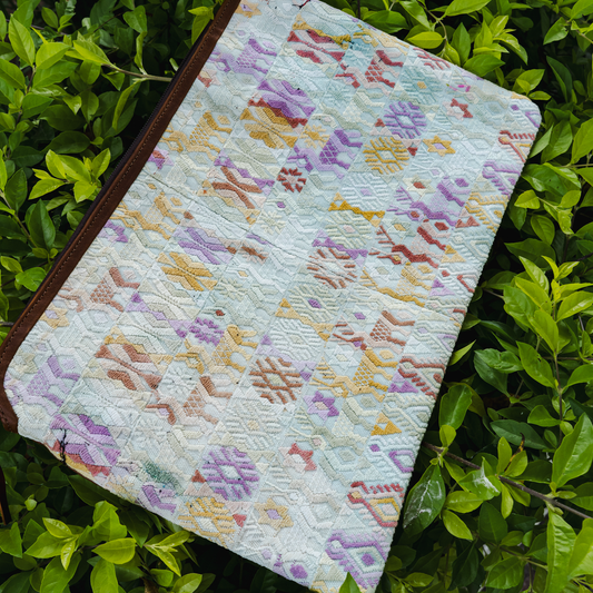 LAPTOP CASE 16" - OOAK HUIPIL - CAFE - NO. 13608