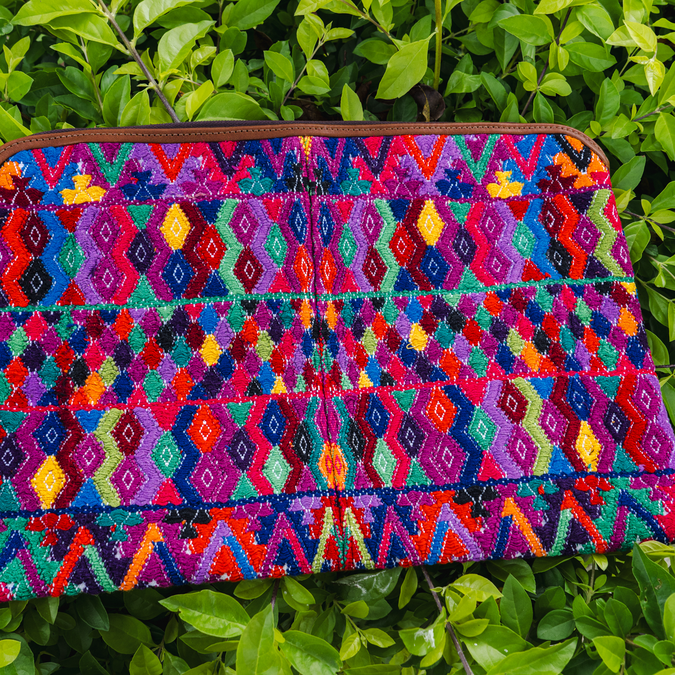 LAPTOP CASE 16" - OOAK HUIPIL - CAFE - NO. 13606