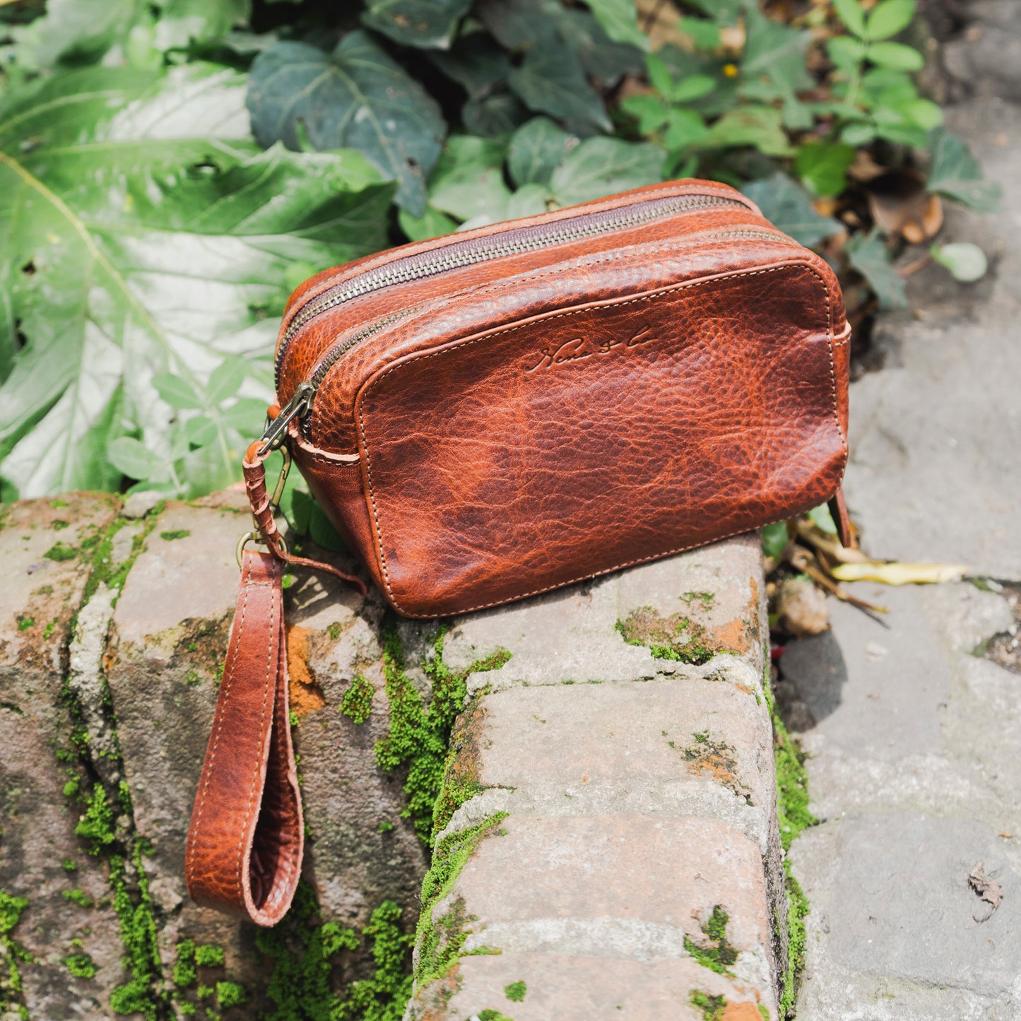 ESSENTIALS BAG - FULL LEATHER - COPPER