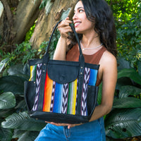 THE PERFECT UTILITY BAG - MEDIUM - ALOHA - BLACK