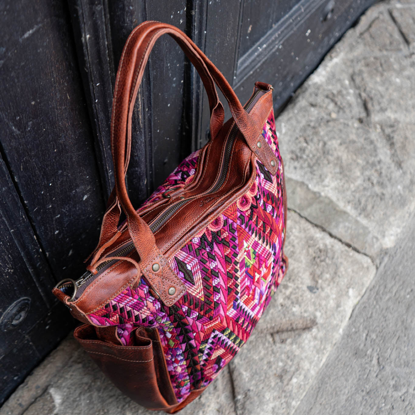 THE PERFECT BAG - OOAK HUIPIL - COPPER - NO. 14212