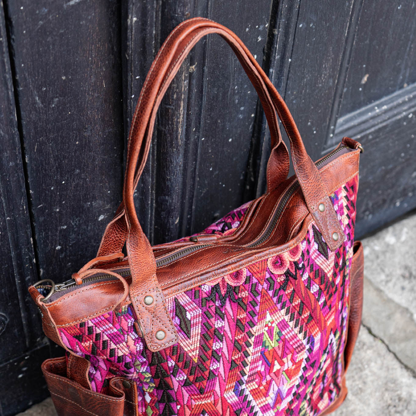 THE PERFECT BAG - OOAK HUIPIL - COPPER - NO. 14212