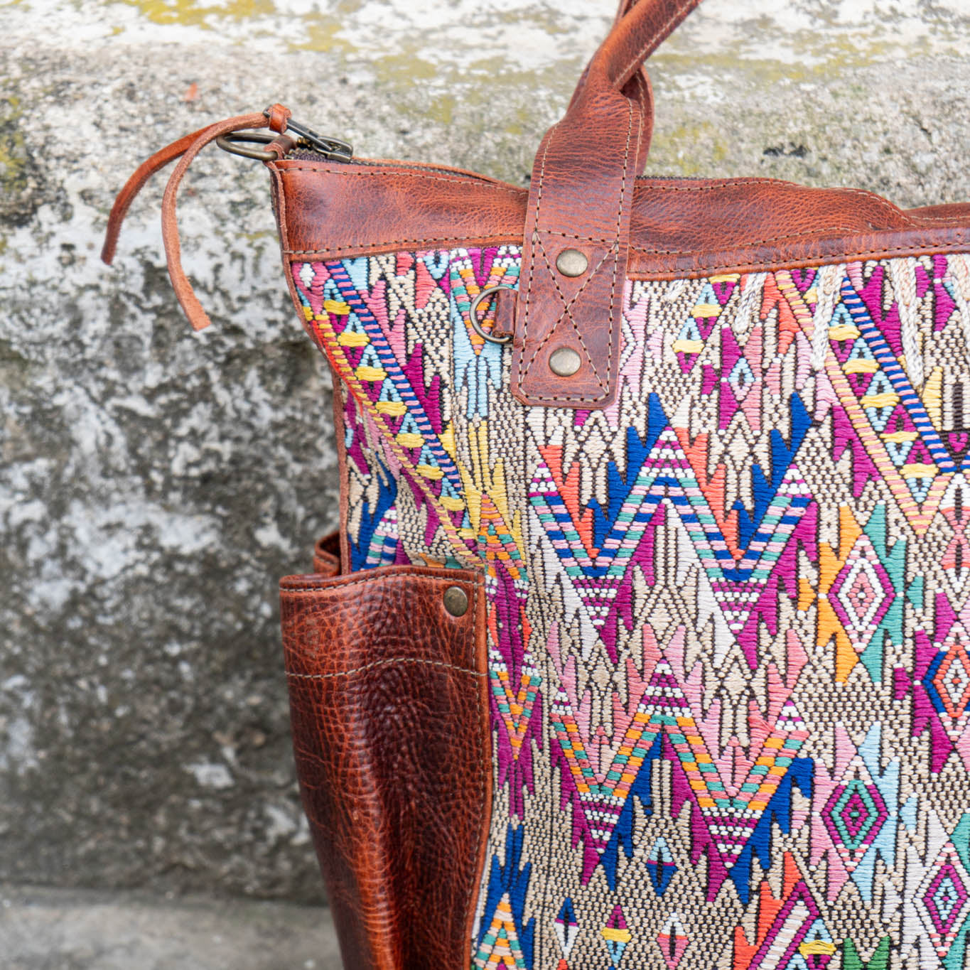 THE PERFECT BAG - OOAK HUIPIL - COPPER - NO. 14213