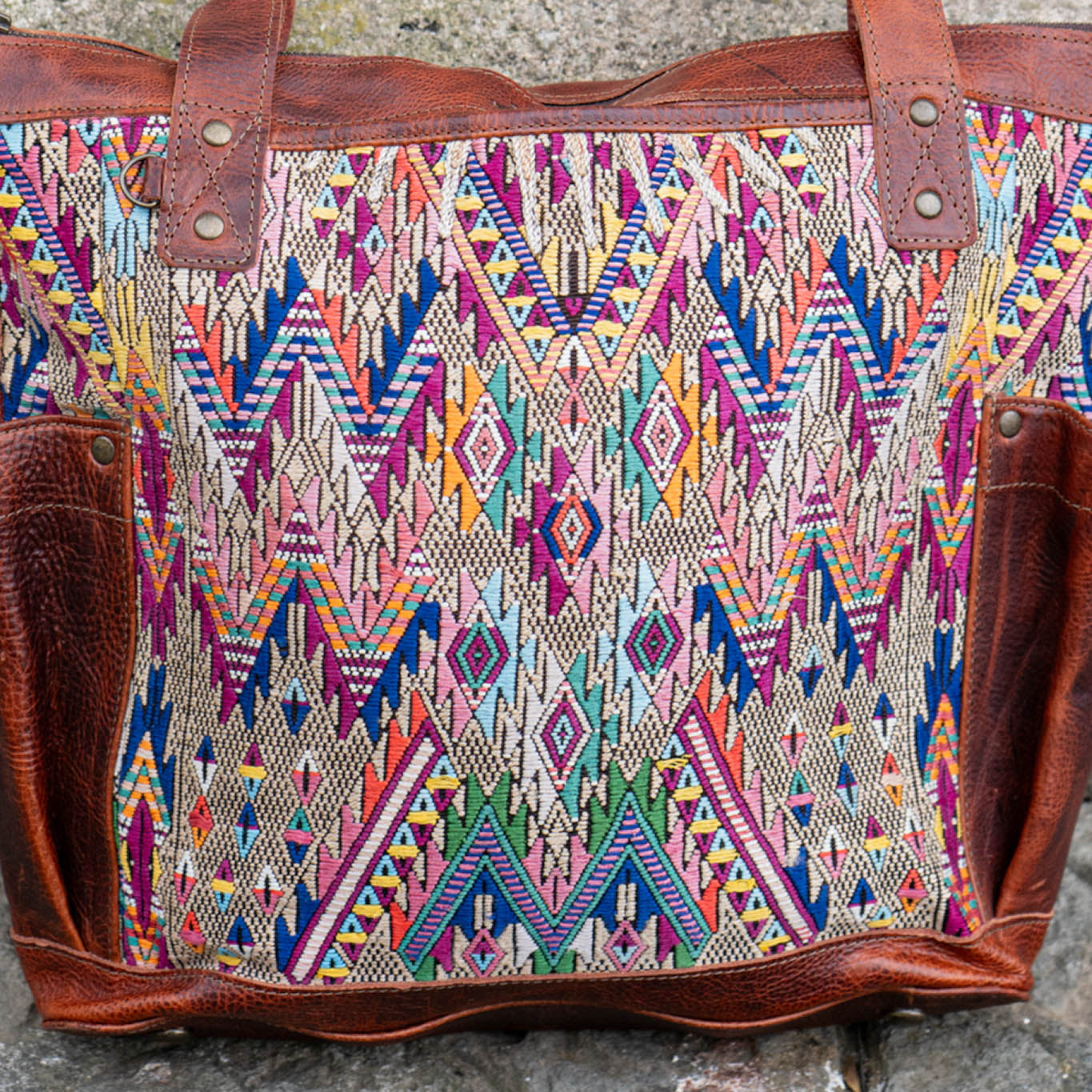 THE PERFECT BAG - OOAK HUIPIL - COPPER - NO. 14213