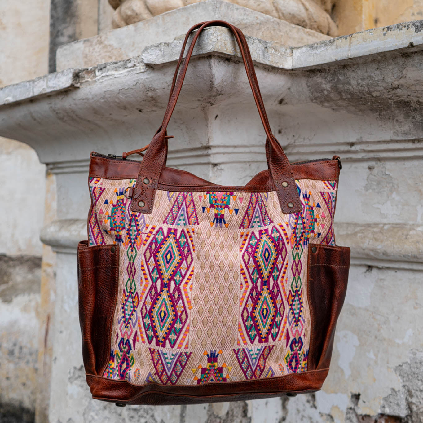 THE PERFECT BAG - OOAK HUIPIL - COPPER - NO. 14215