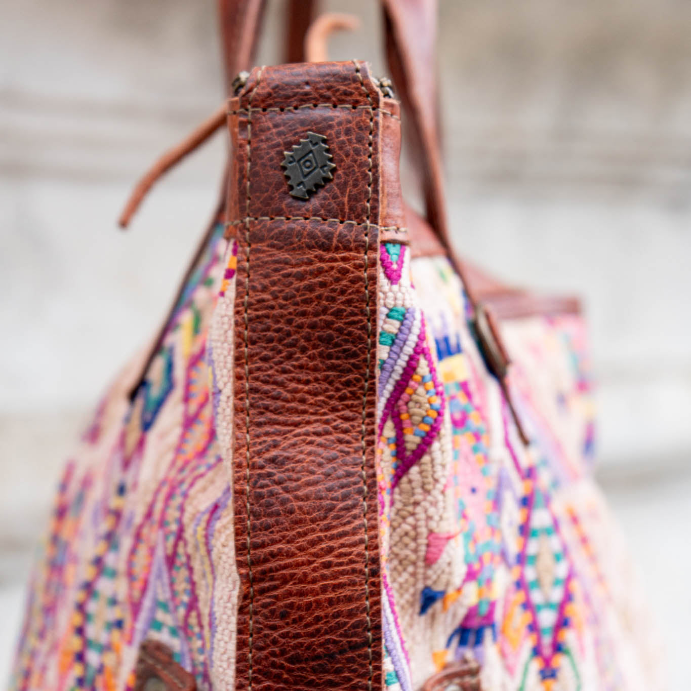 THE PERFECT BAG - OOAK HUIPIL - COPPER - NO. 14215