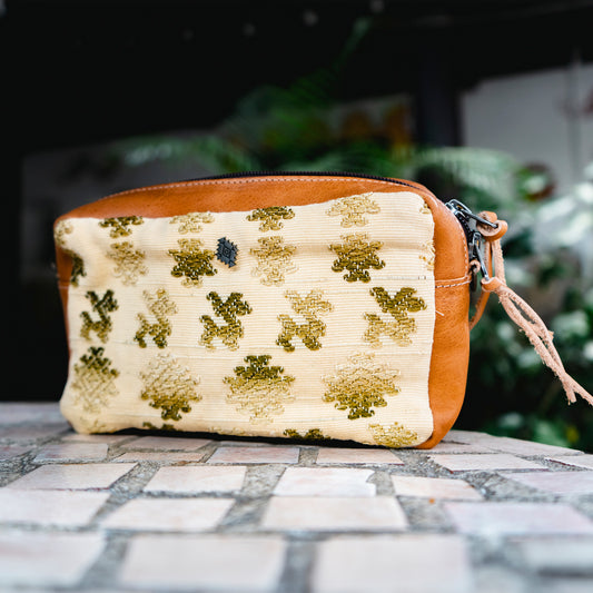 WANDER CROSSBODY BAG - OOAK HUIPIL - SAND - NO. 11862