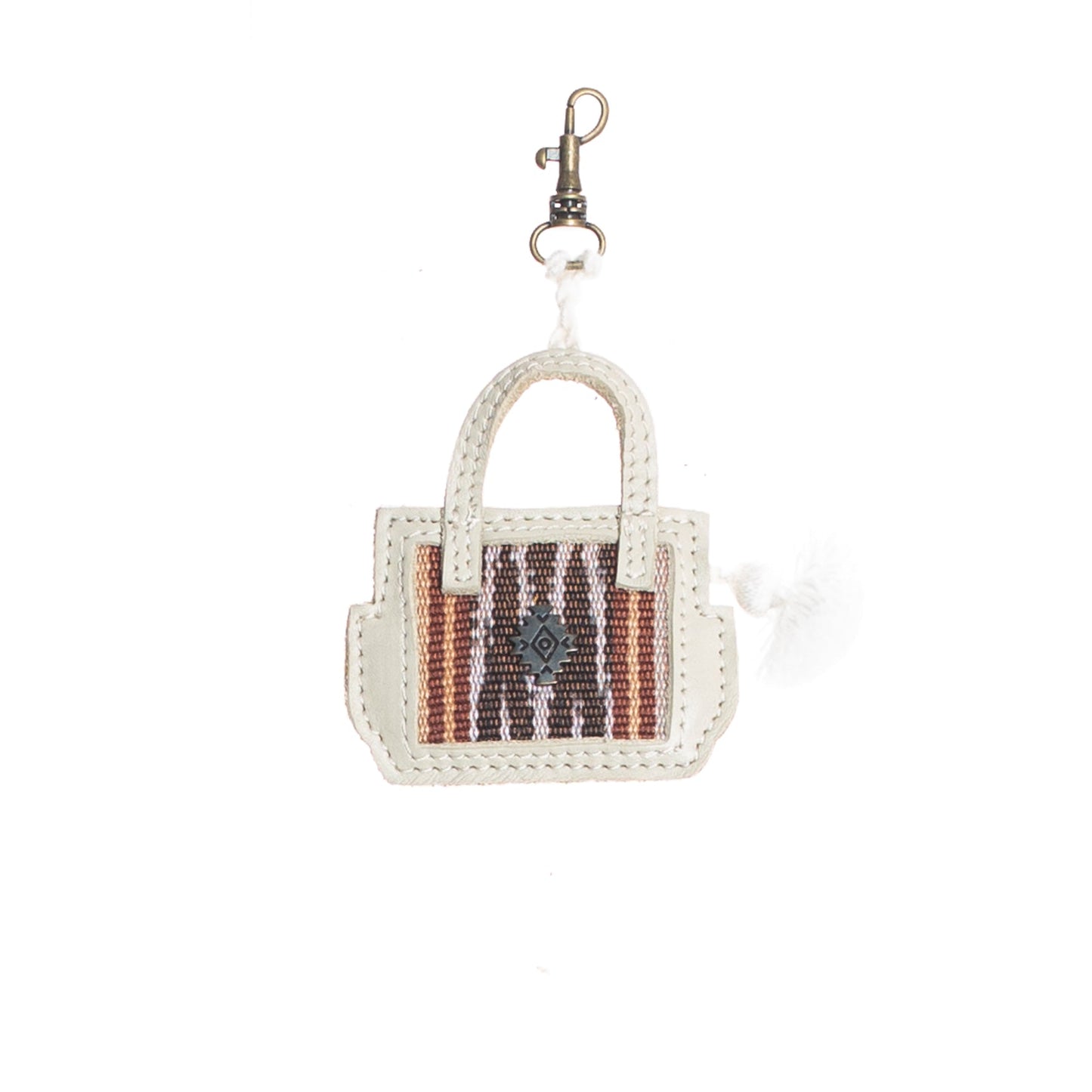 MICRO BAG CHARM - ARTISAN COLLECTION - ALMENDRA - BONE LEATHER