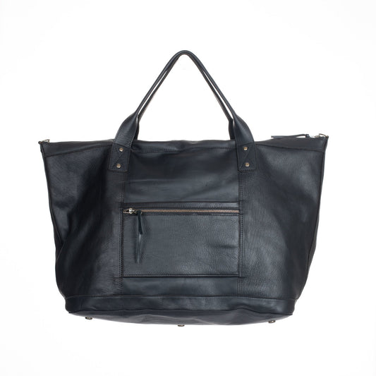 THE PERFECT WEEKENDER - FULL LEATHER - BLACK