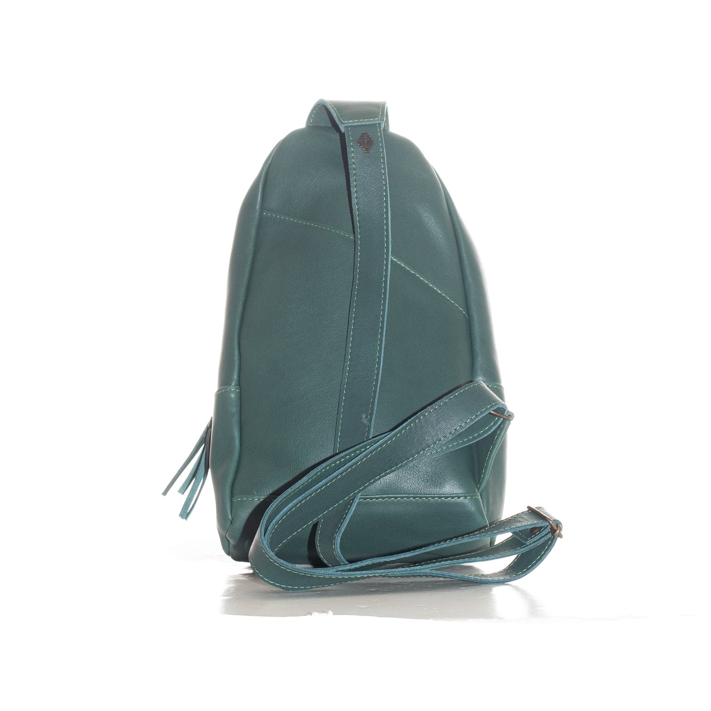 CROSSBODY SLING - FULL LEATHER - EVERGREEN