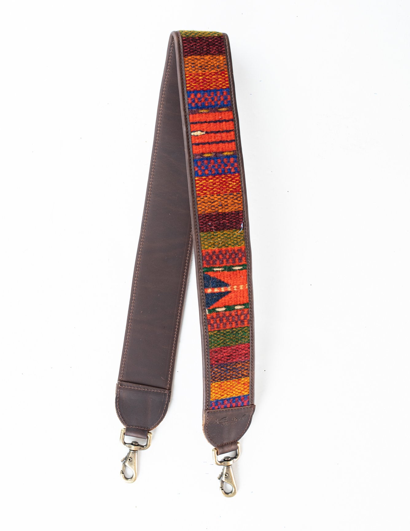 HANDWOVEN BAG STRAP - MEXICO COLLECTION - PAINTHORSE TUMBLED LEATHER NO. 86020