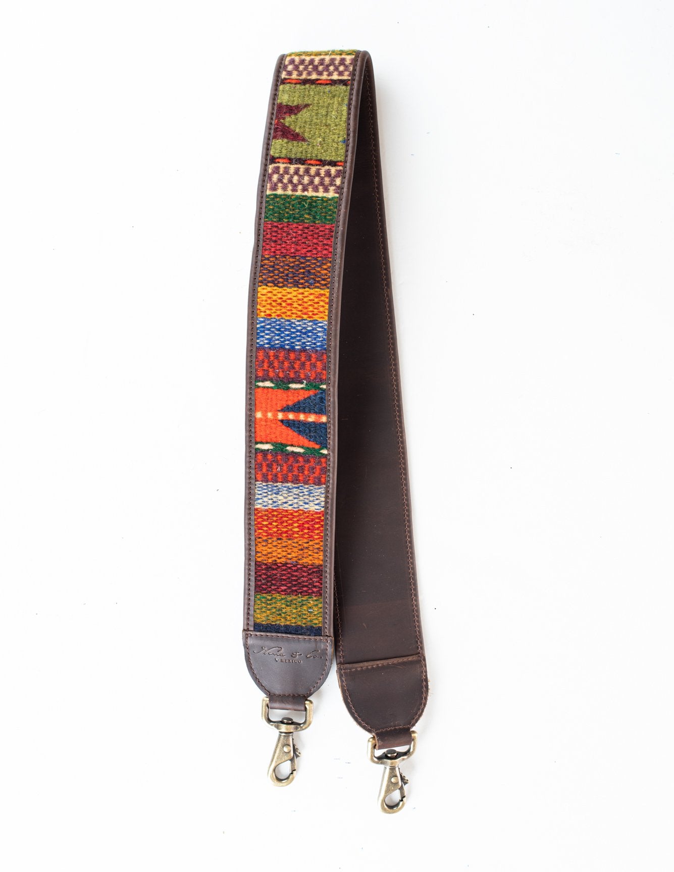 HANDWOVEN BAG STRAP - MEXICO COLLECTION - PAINTHORSE TUMBLED LEATHER NO. 86020