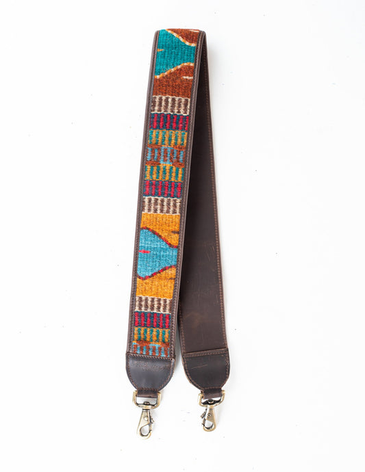 HANDWOVEN BAG STRAP - MEXICO COLLECTION - PAINTHORSE TUMBLED LEATHER NO. 86038